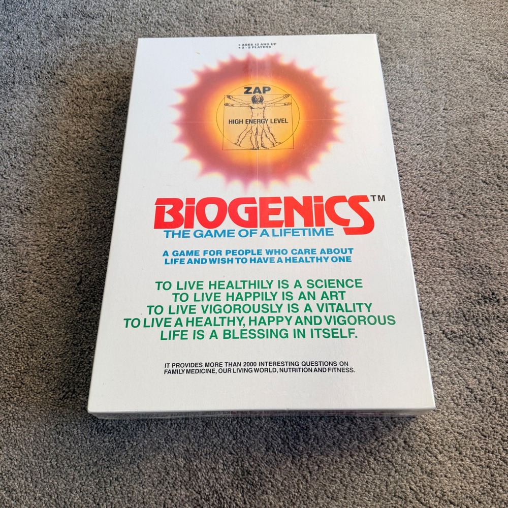 Biogenics The Game of a Lifetime Board Game Vintage Biogames Canada New Sealed‎